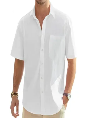Regular Fit Linen-blend Shirt