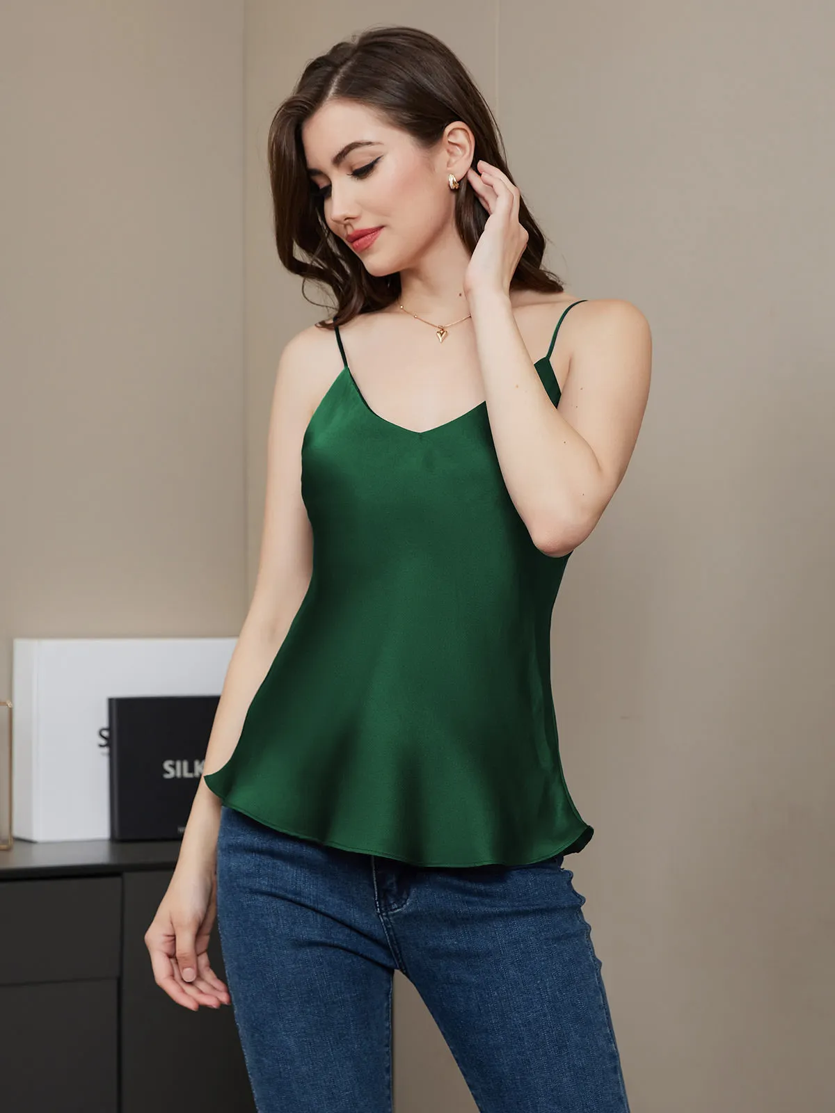 Ren Silke Spaghettistrop Camisole Top