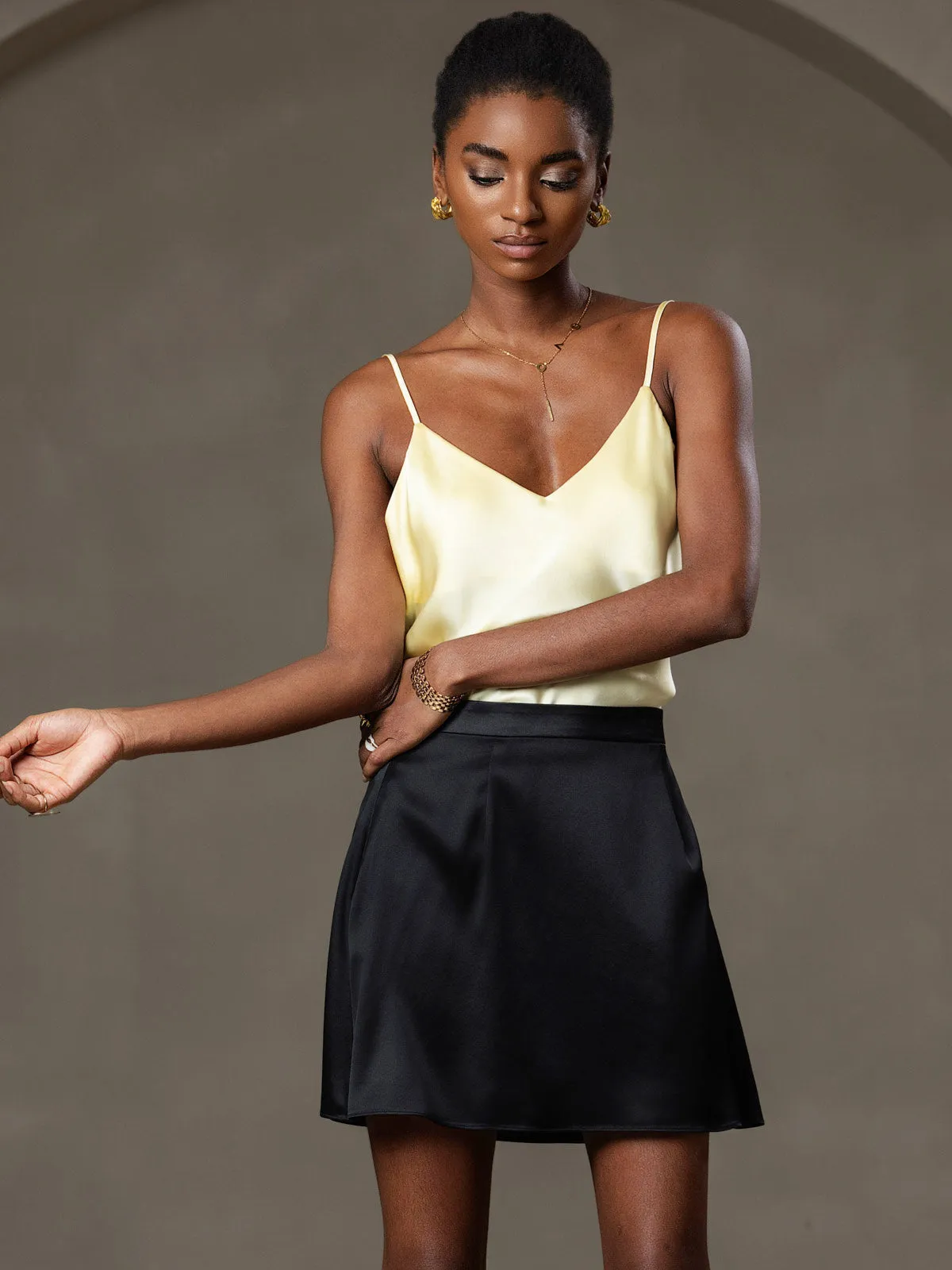 Ren Silke Spaghettistrop Camisole Top