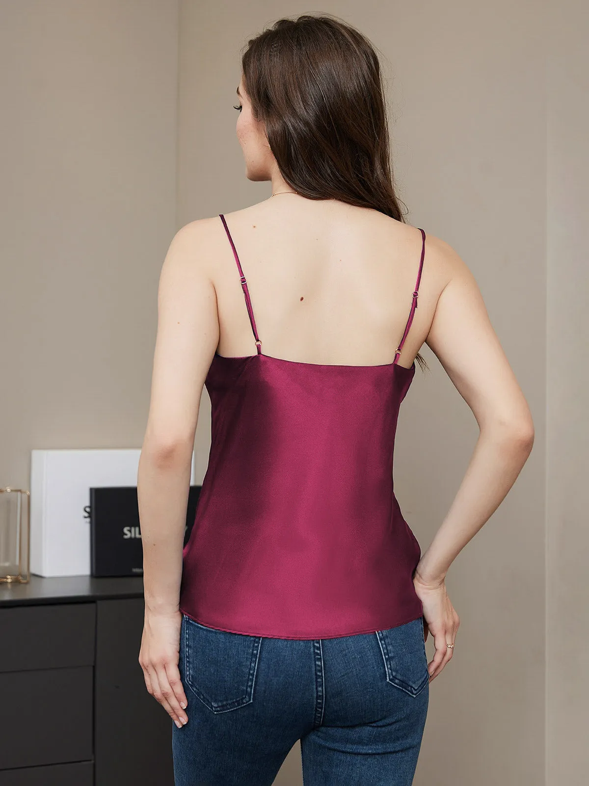 Ren Silke Spaghettistrop Camisole Top