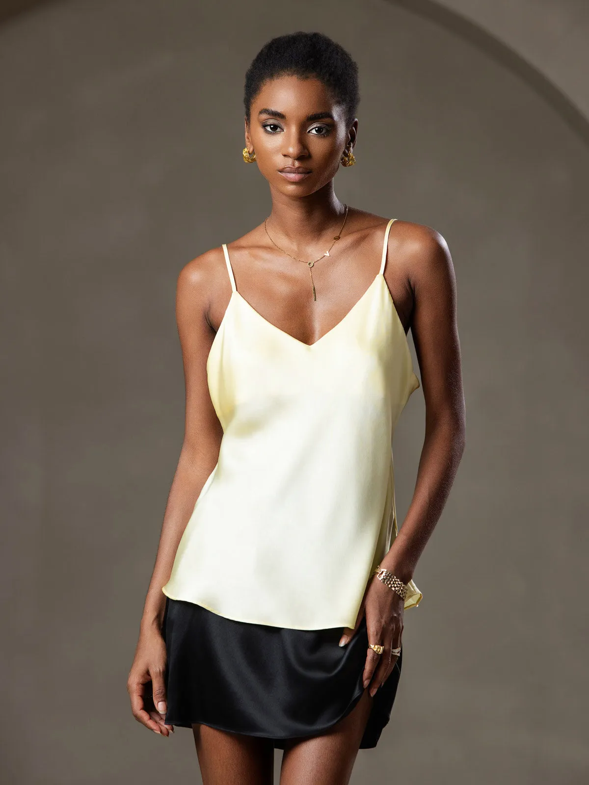 Ren Silke Spaghettistrop Camisole Top