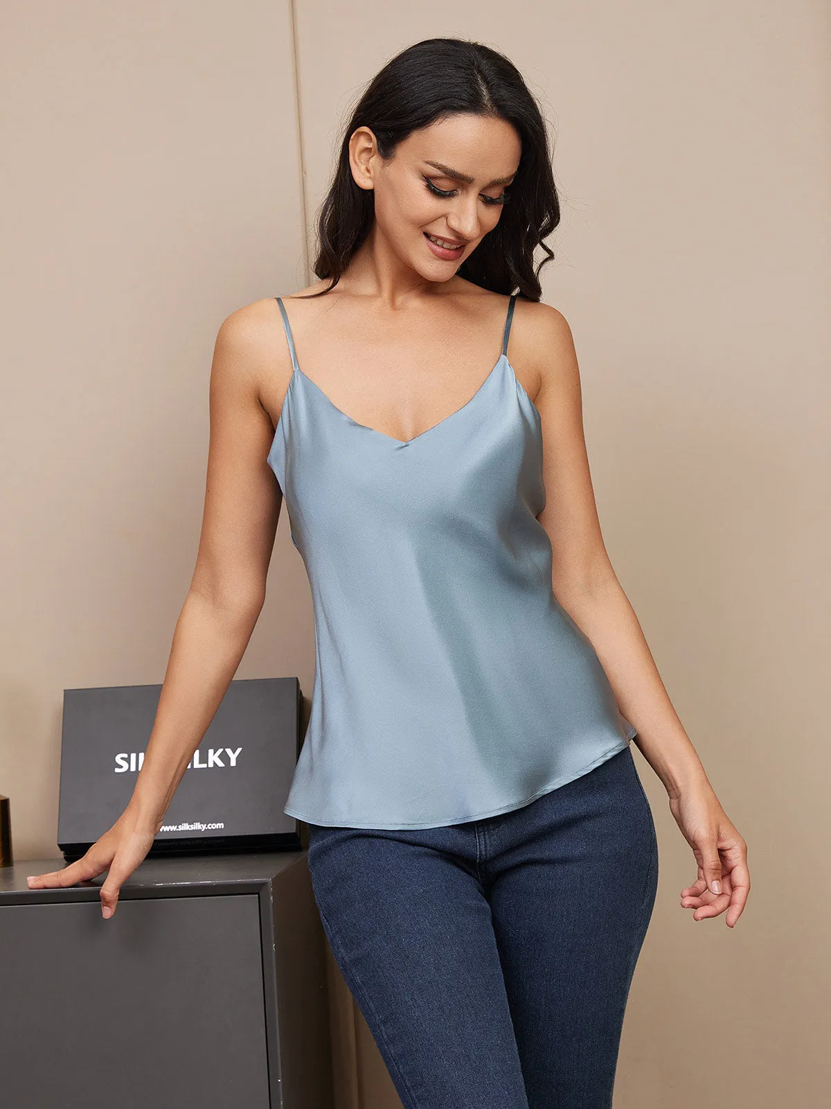 Ren Silke Spaghettistrop Camisole Top