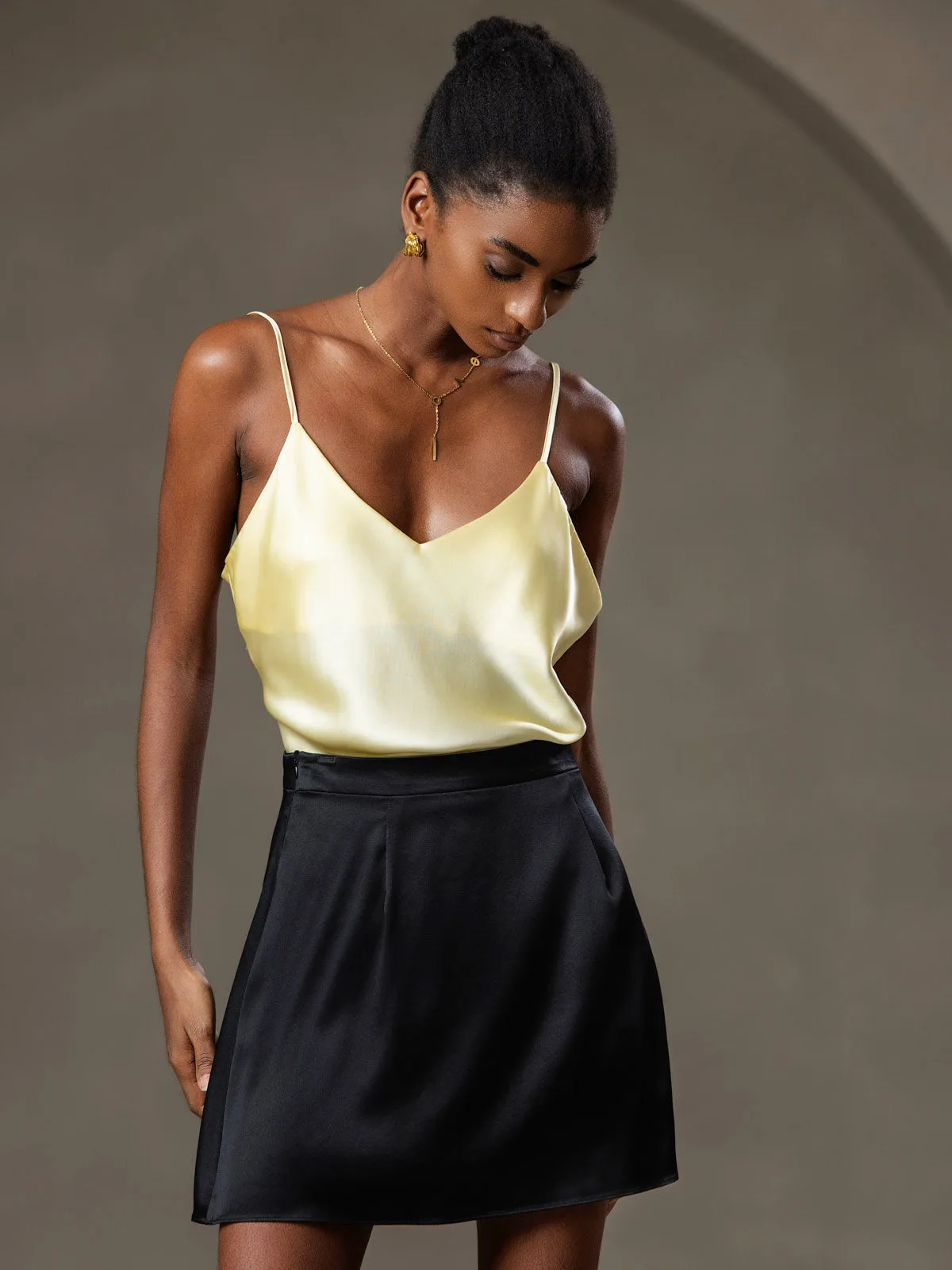 Ren Silke Spaghettistrop Camisole Top