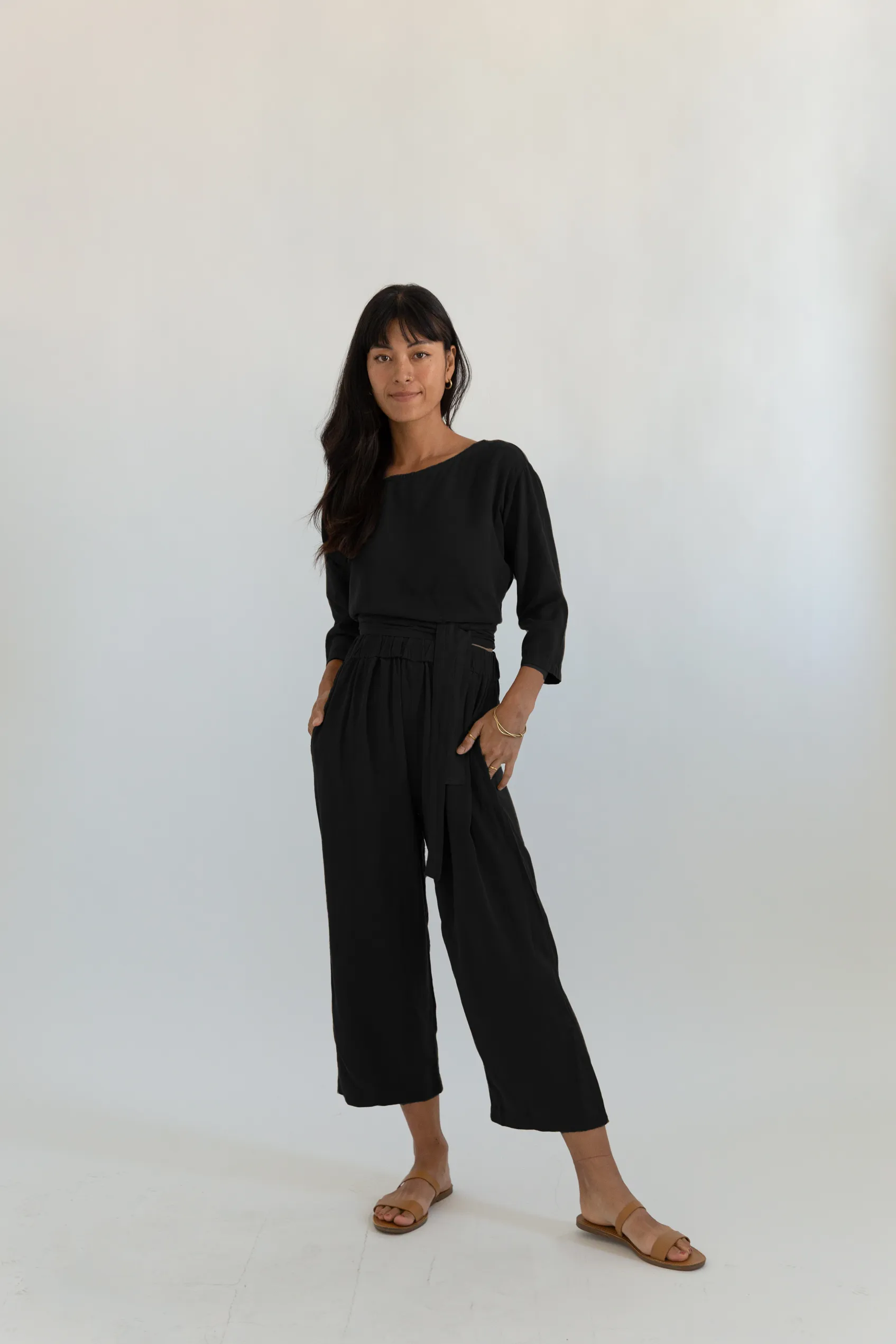 Rhoda Tencel Wrap Top