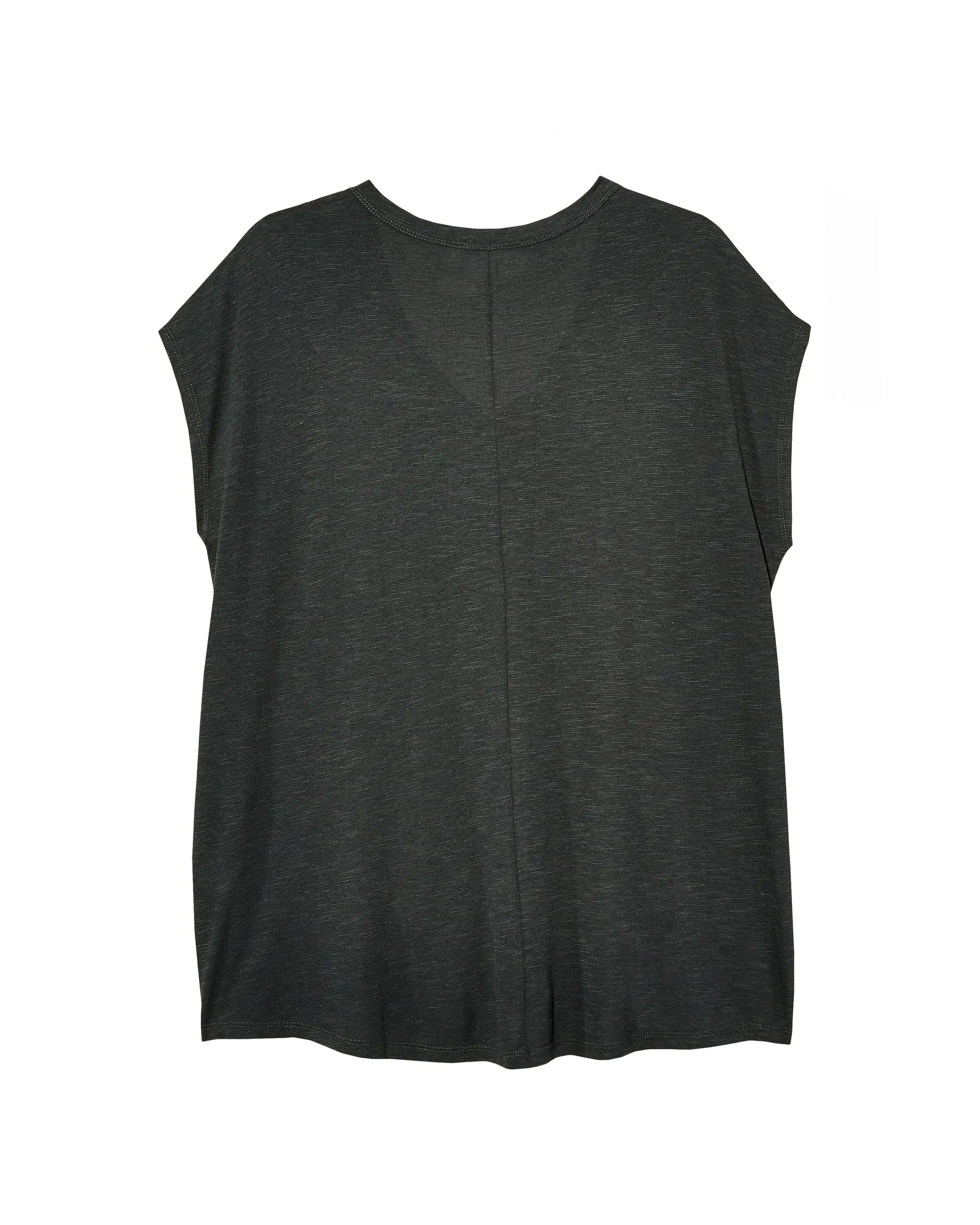 Roni Studded V-Neck Tee | Black