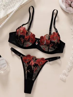Sexy Floral Lingerie