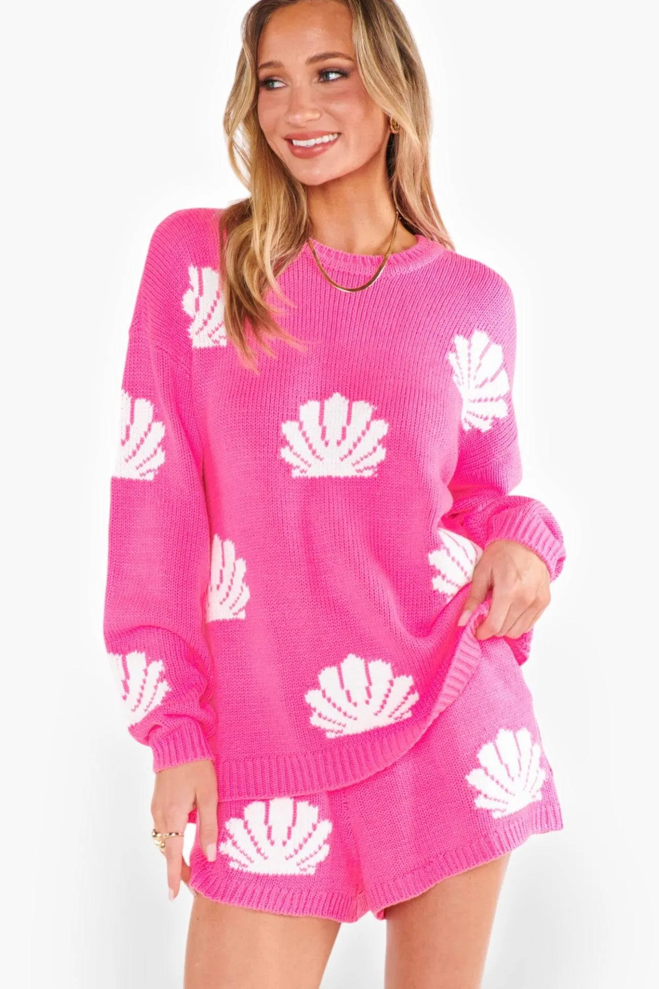 Show Me Your Mumu Hot Pink Shell Boardwalk Shorts