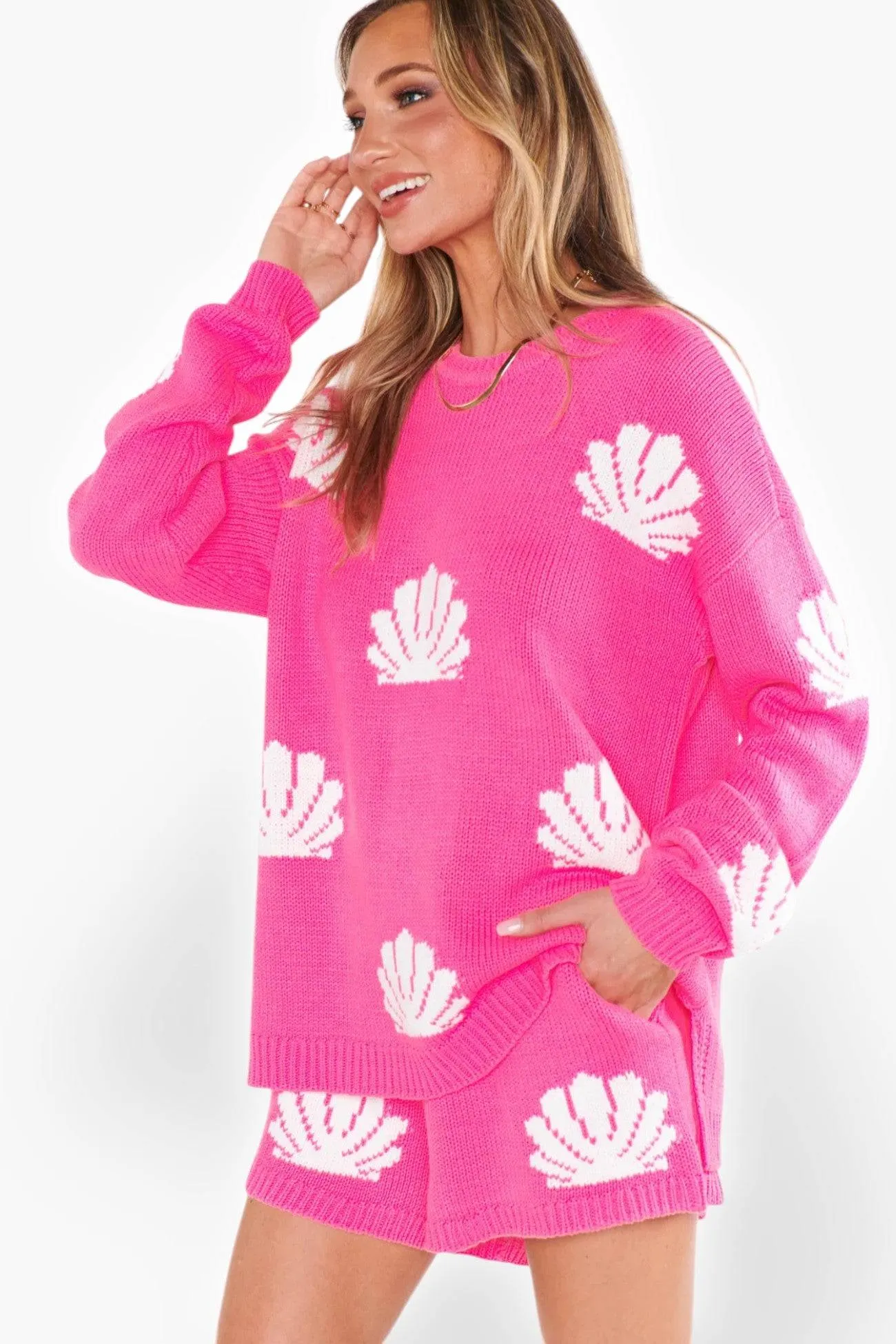 Show Me Your Mumu Hot Pink Shell Boardwalk Shorts