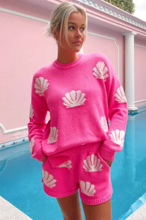Show Me Your Mumu Hot Pink Shell Boardwalk Shorts