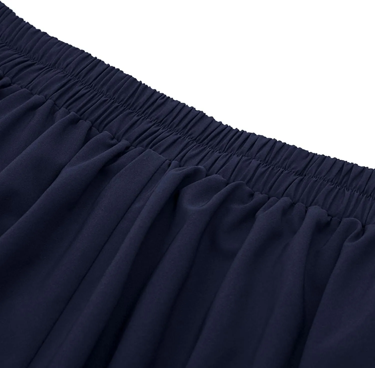Skirts for Women 2024 Loose Hem Half Length Pleated Skirt Elastic Waist Flowy a Line Long Skirts with Buttons