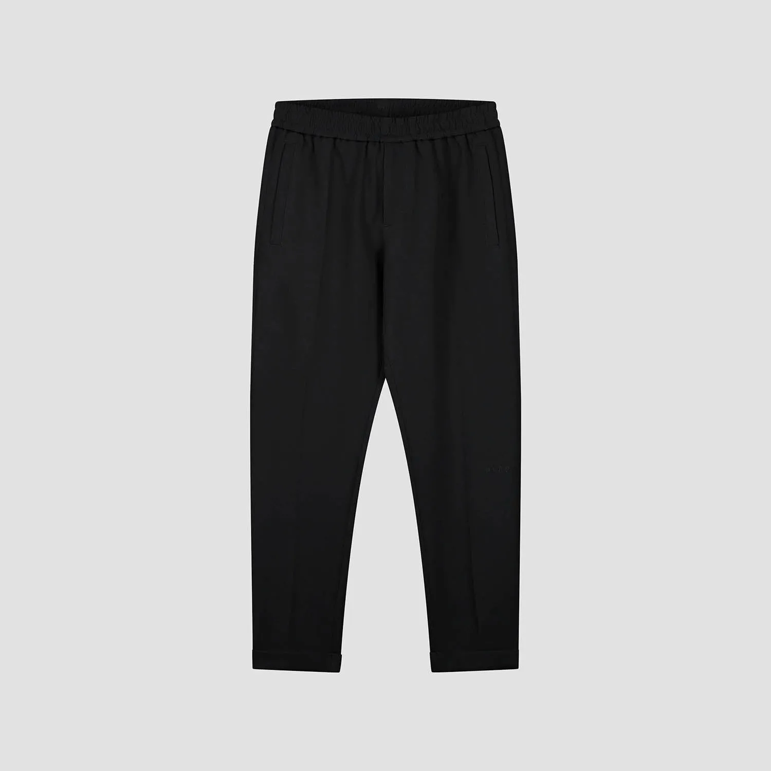 Slim Elasticated Trousers - Black