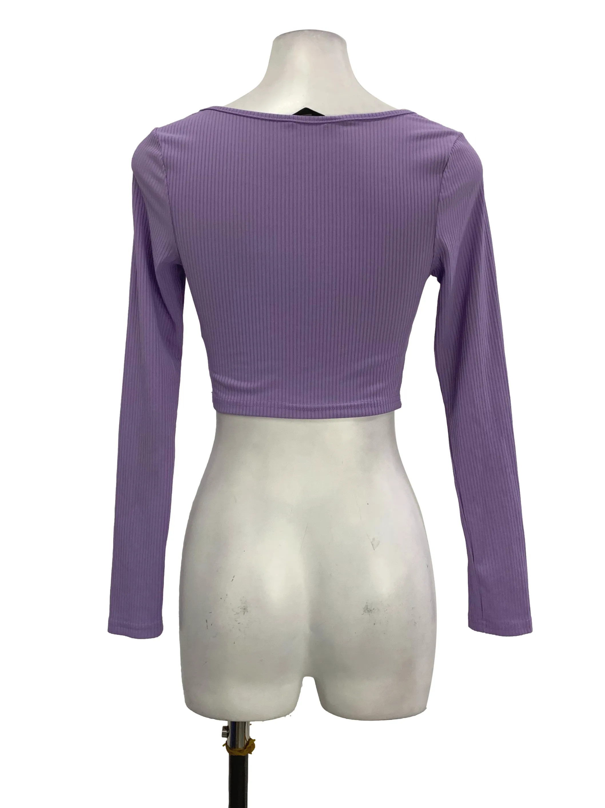 Soft Purple Bustier Sleeved Top