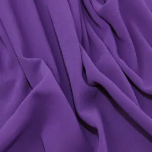 Soft Touch Polyester Crepe - Purple