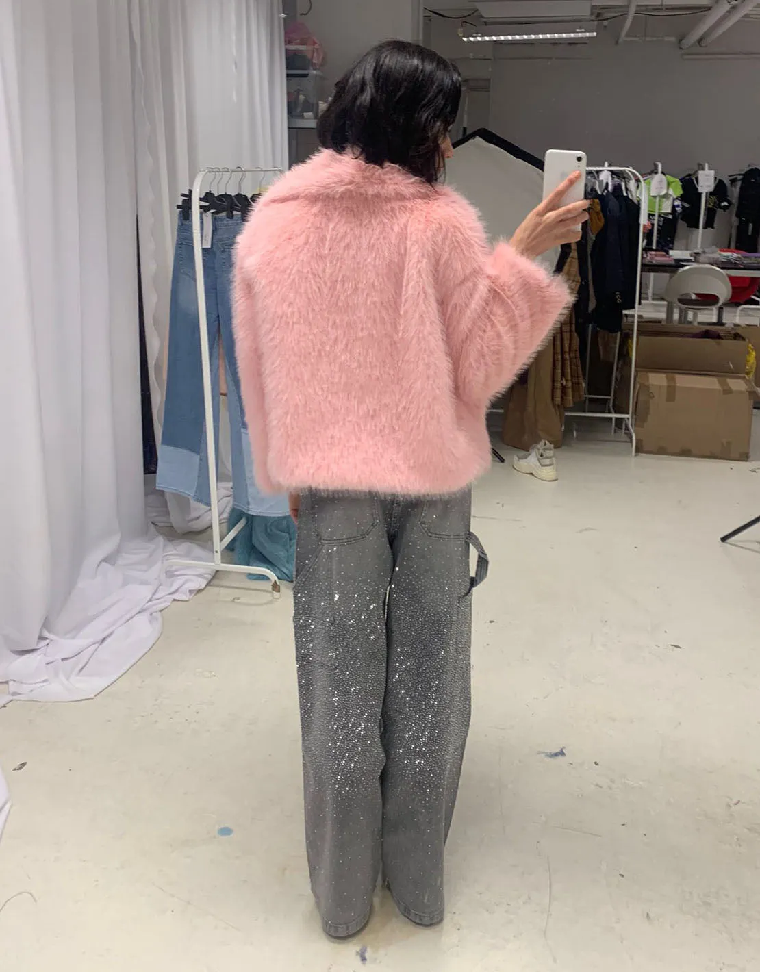 Sparkly wide jeans II