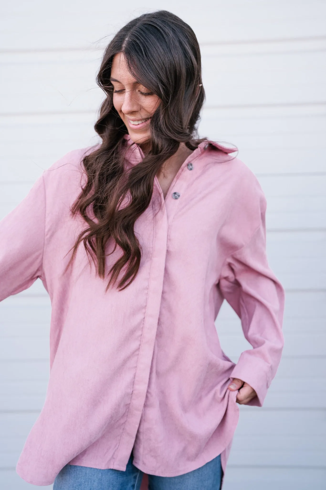 Stay Easy Corduroy Button Up