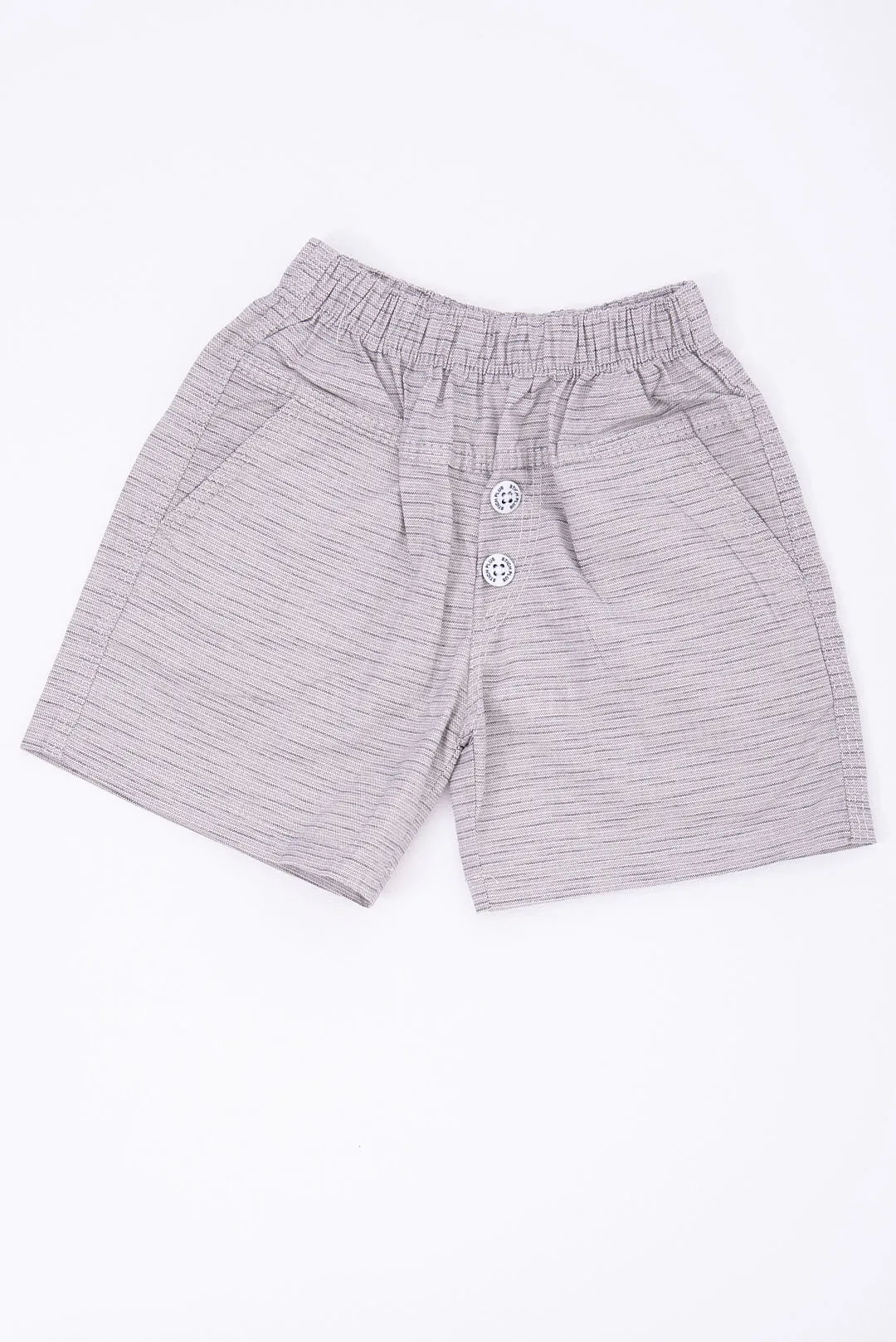 Stylish Grey Cotton Boys Dress Shorts