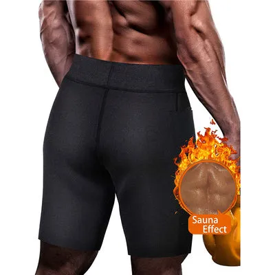 Sweat Sauna Pants Body Shaper Men Fitness Leggings Thermo Hot Weight Loss Slimming Shorts Workout Bellies Thigh Trimmer Boxer