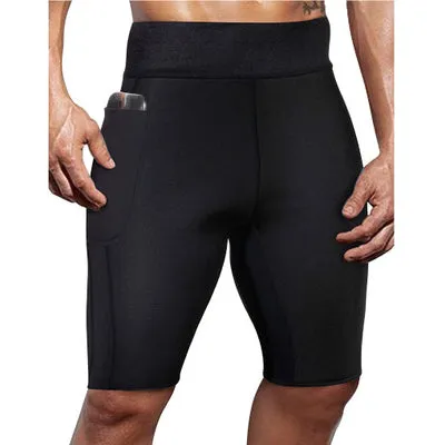 Sweat Sauna Pants Body Shaper Men Fitness Leggings Thermo Hot Weight Loss Slimming Shorts Workout Bellies Thigh Trimmer Boxer