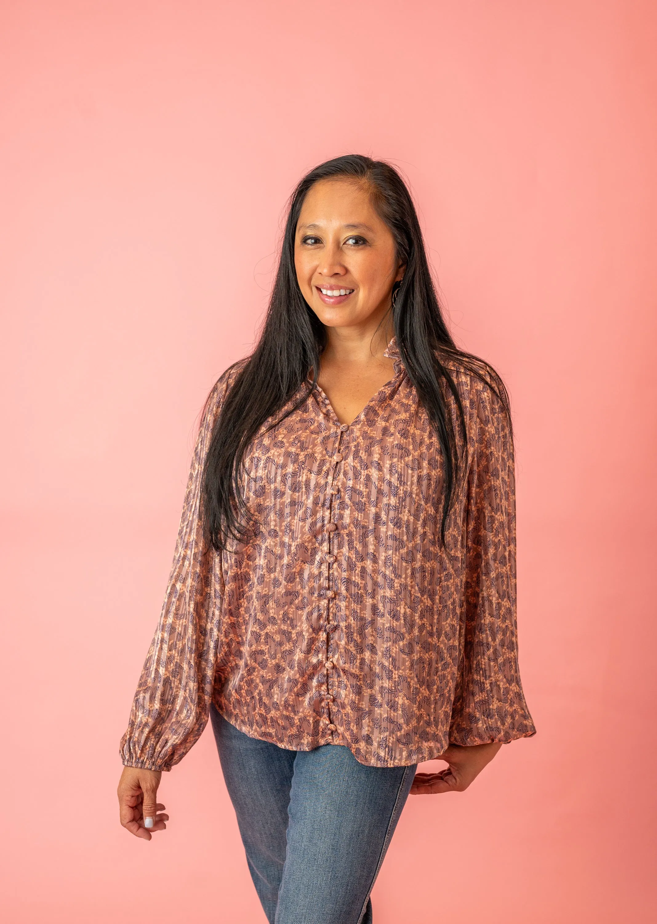 Sweet Sense Mix Print Blouse