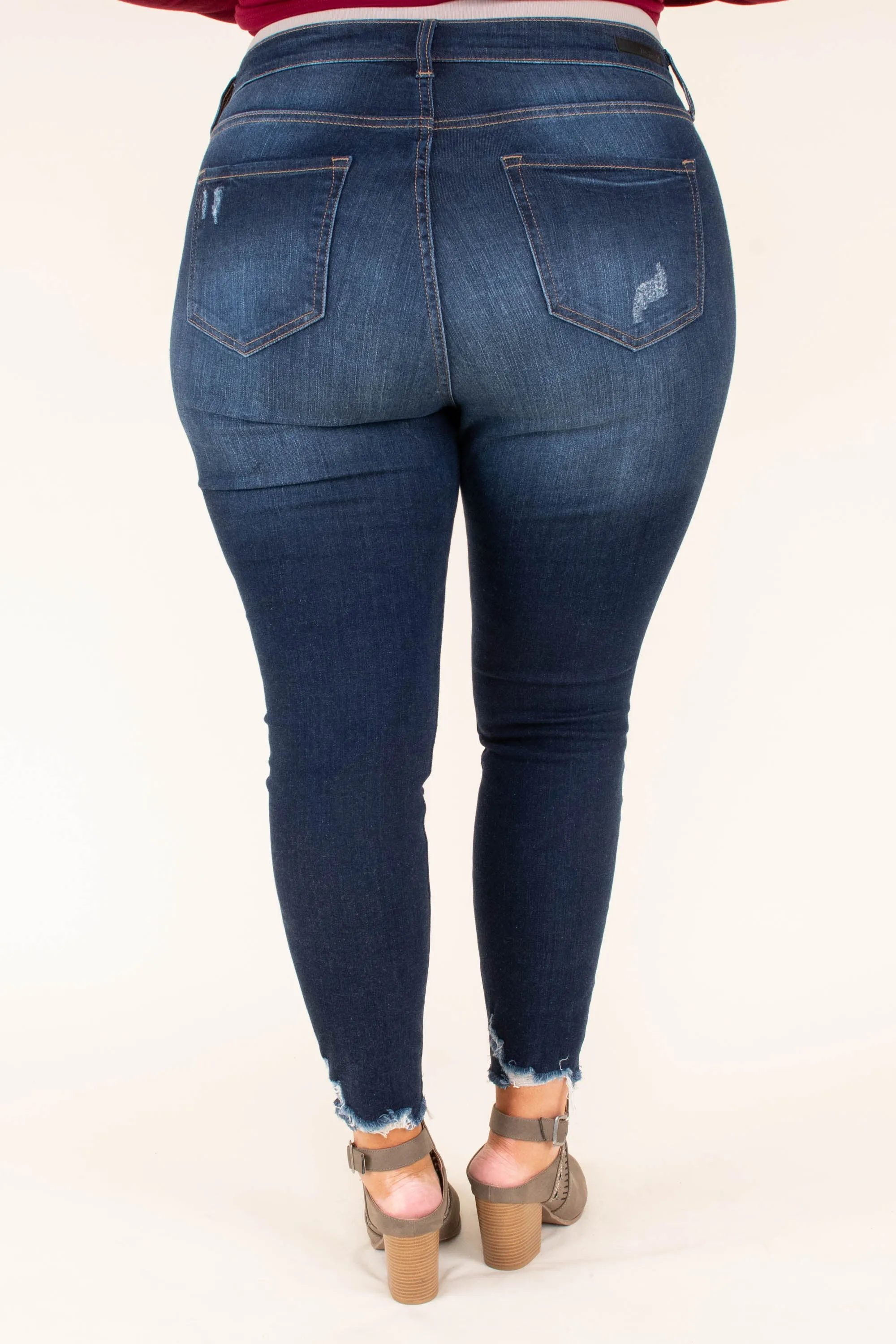 Symbol Of Status Skinny Jeans, Dark Wash