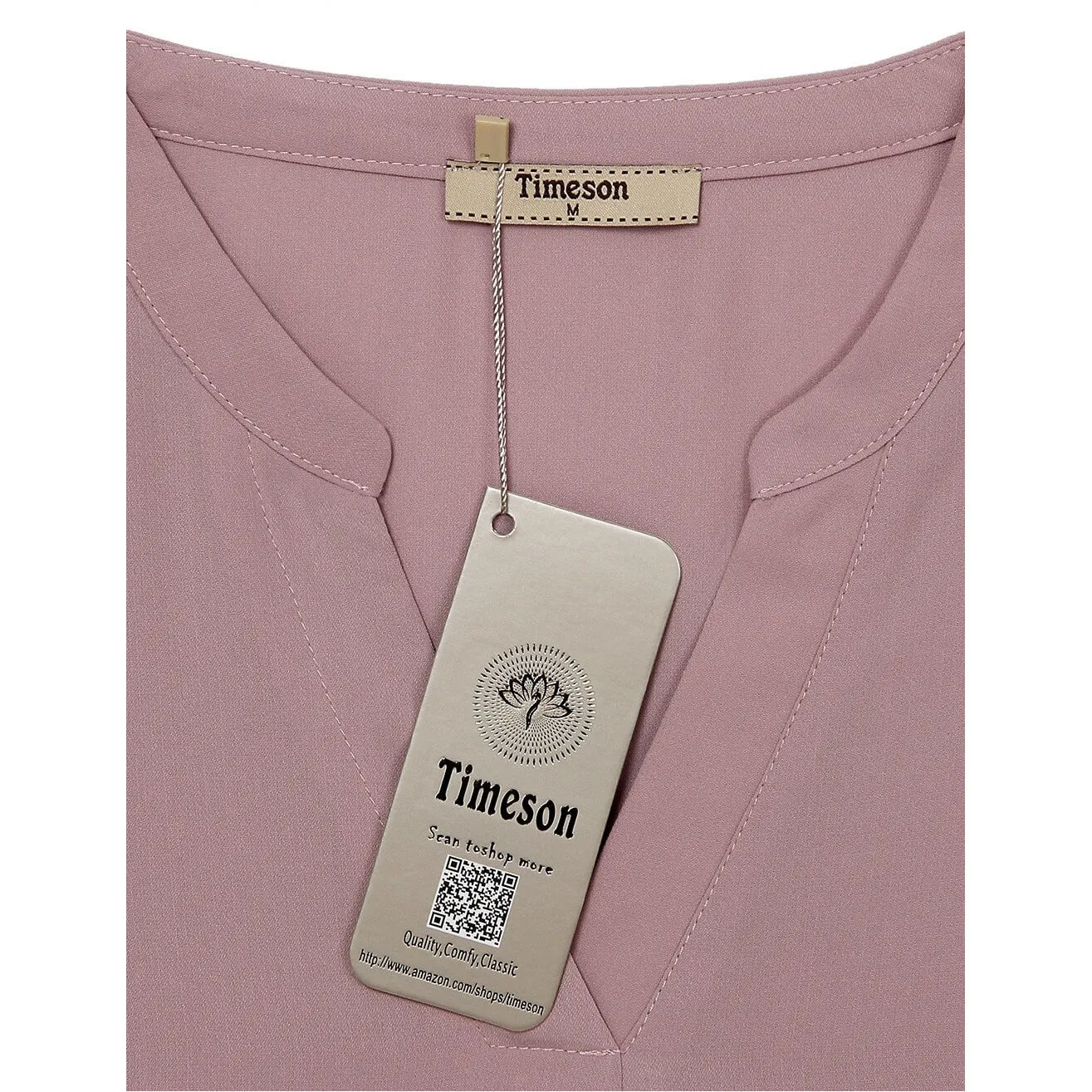 Timeson Cuffed Sleeve Chiffon Blouse