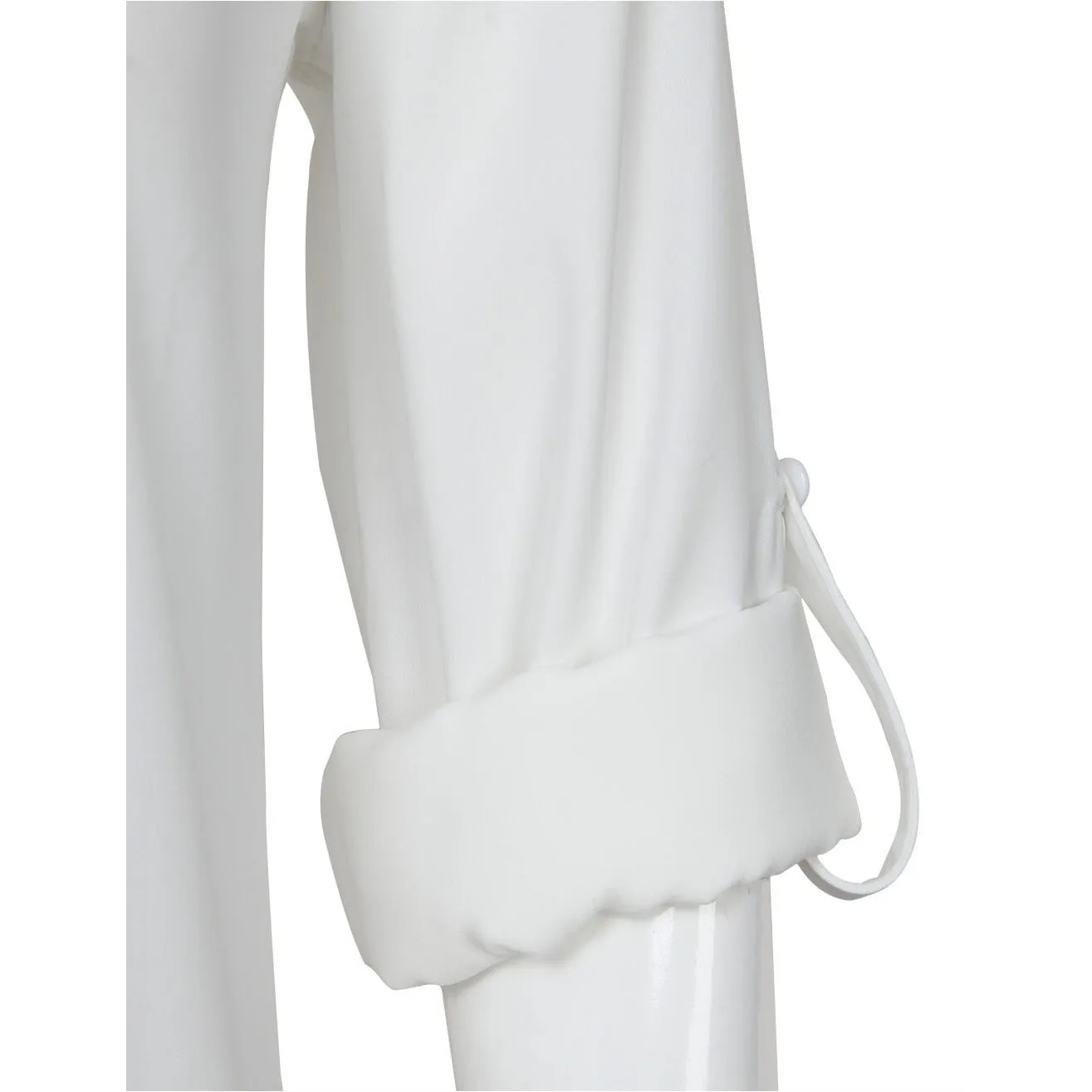 Timeson Cuffed Sleeve Chiffon Blouse