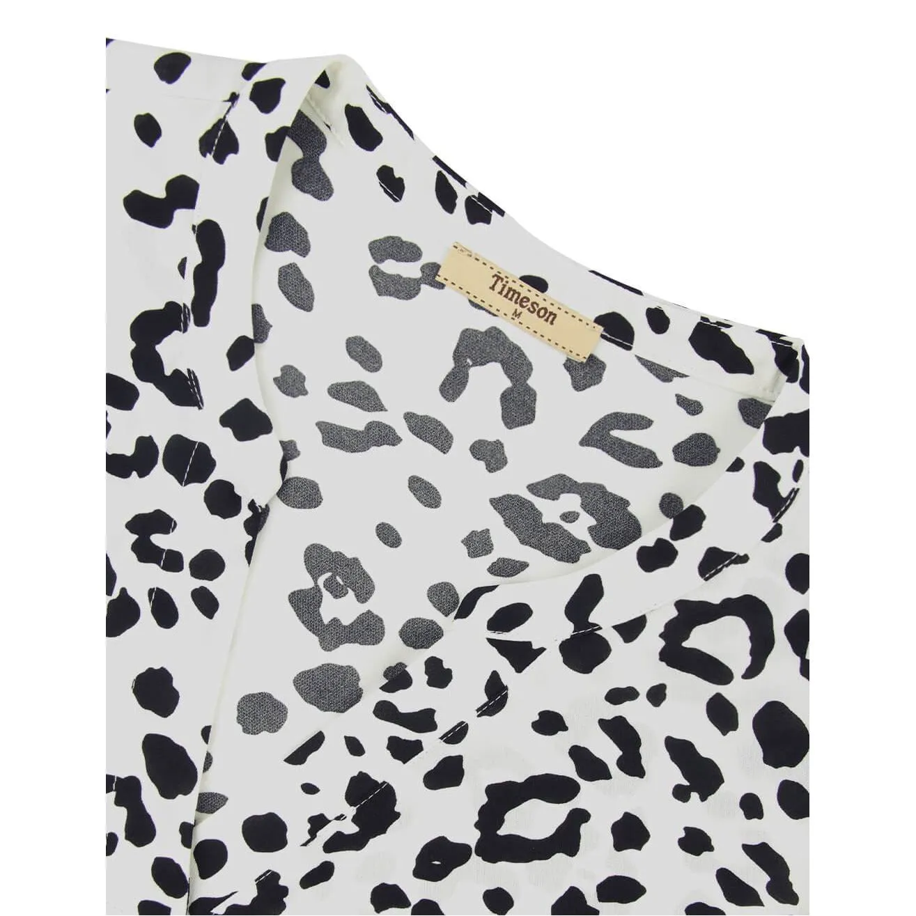 Timeson Cuffed Sleeve Chiffon Blouse