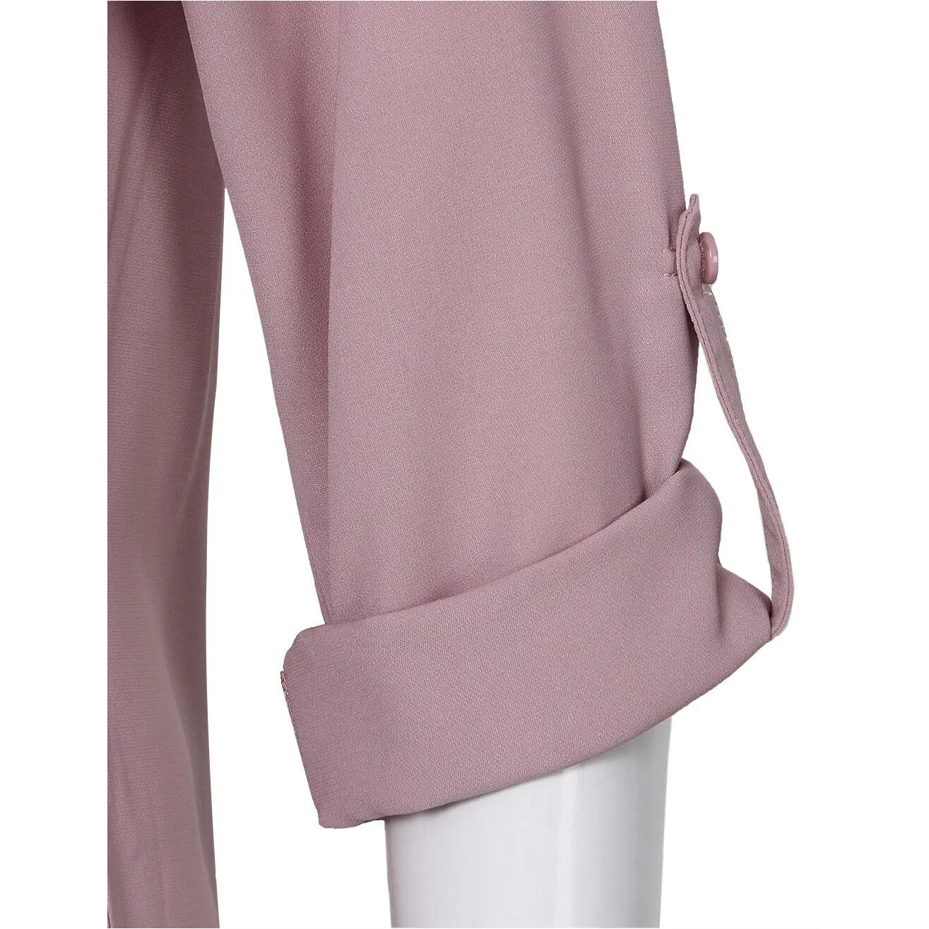 Timeson Cuffed Sleeve Chiffon Blouse