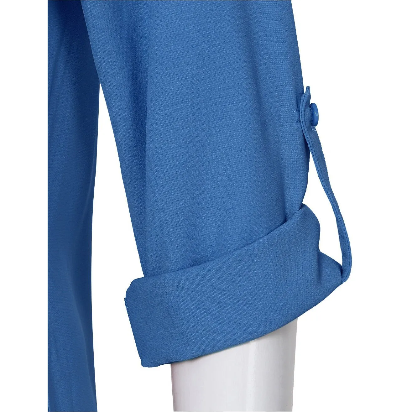 Timeson Cuffed Sleeve Chiffon Blouse