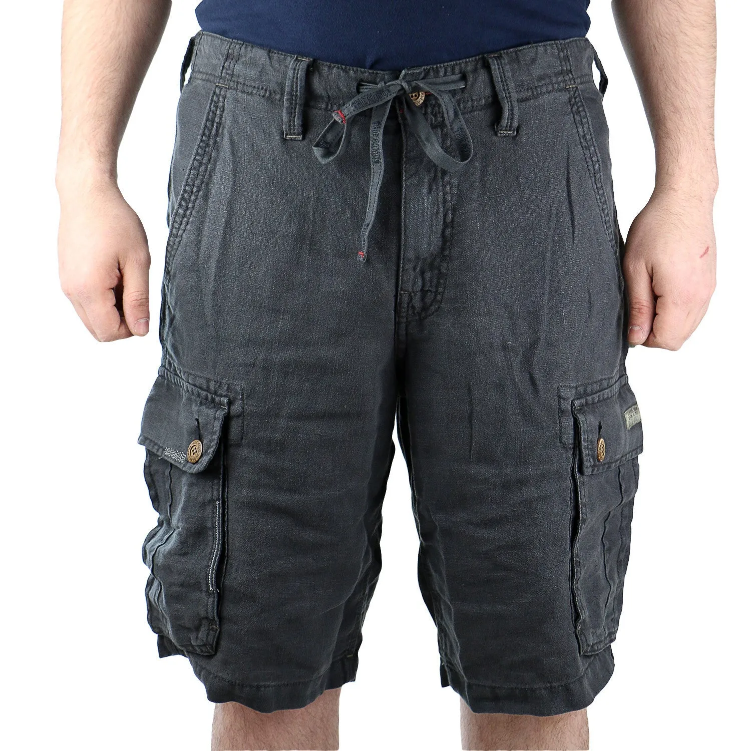 True Religion Recon Cargo Linen Short - Ecru - Mens