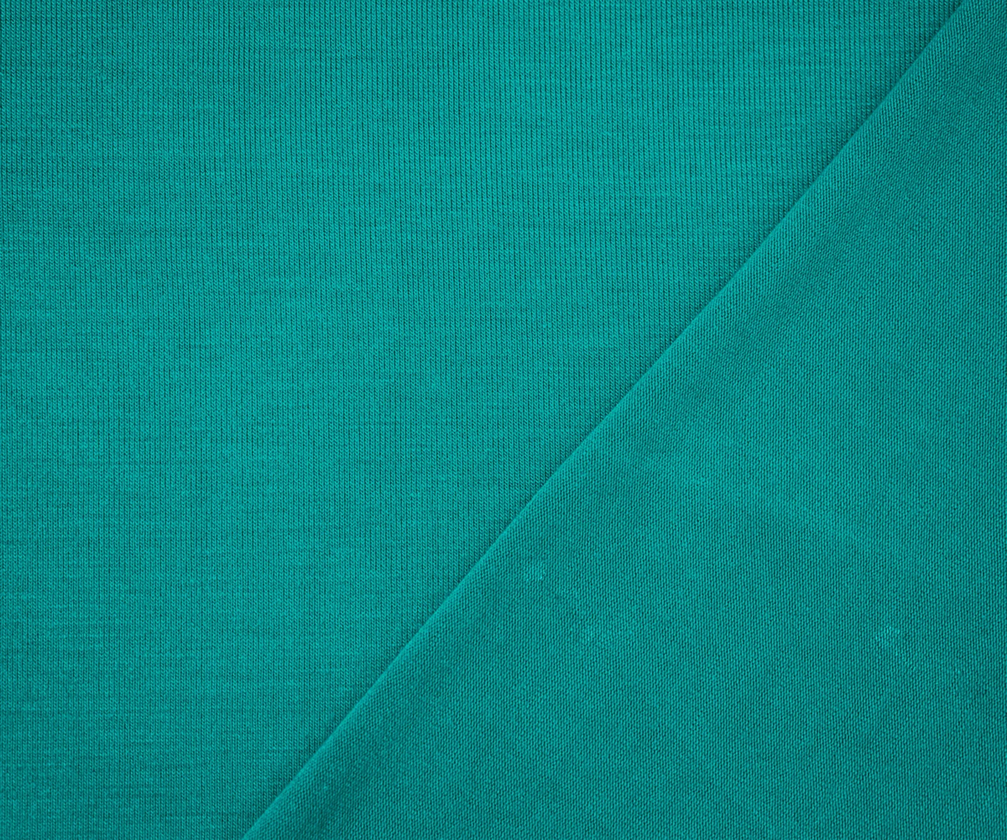 Turquoise Bamboo Solid Stretch Jersey Knit Fabric