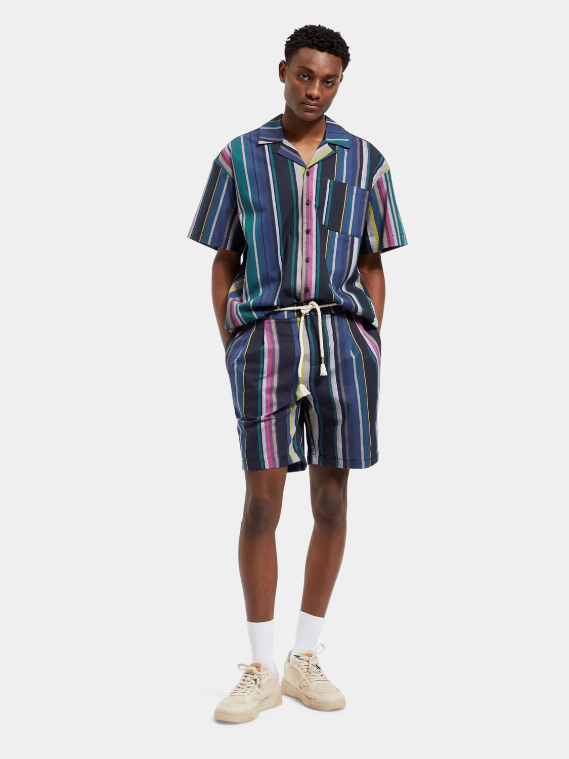 Twilt blanket-striped shorts