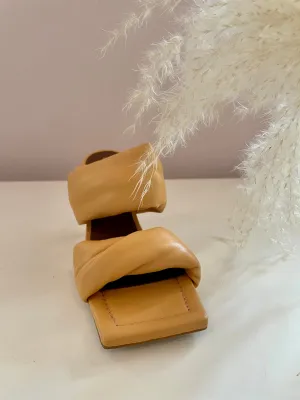 Twist Strap - Leather Mules