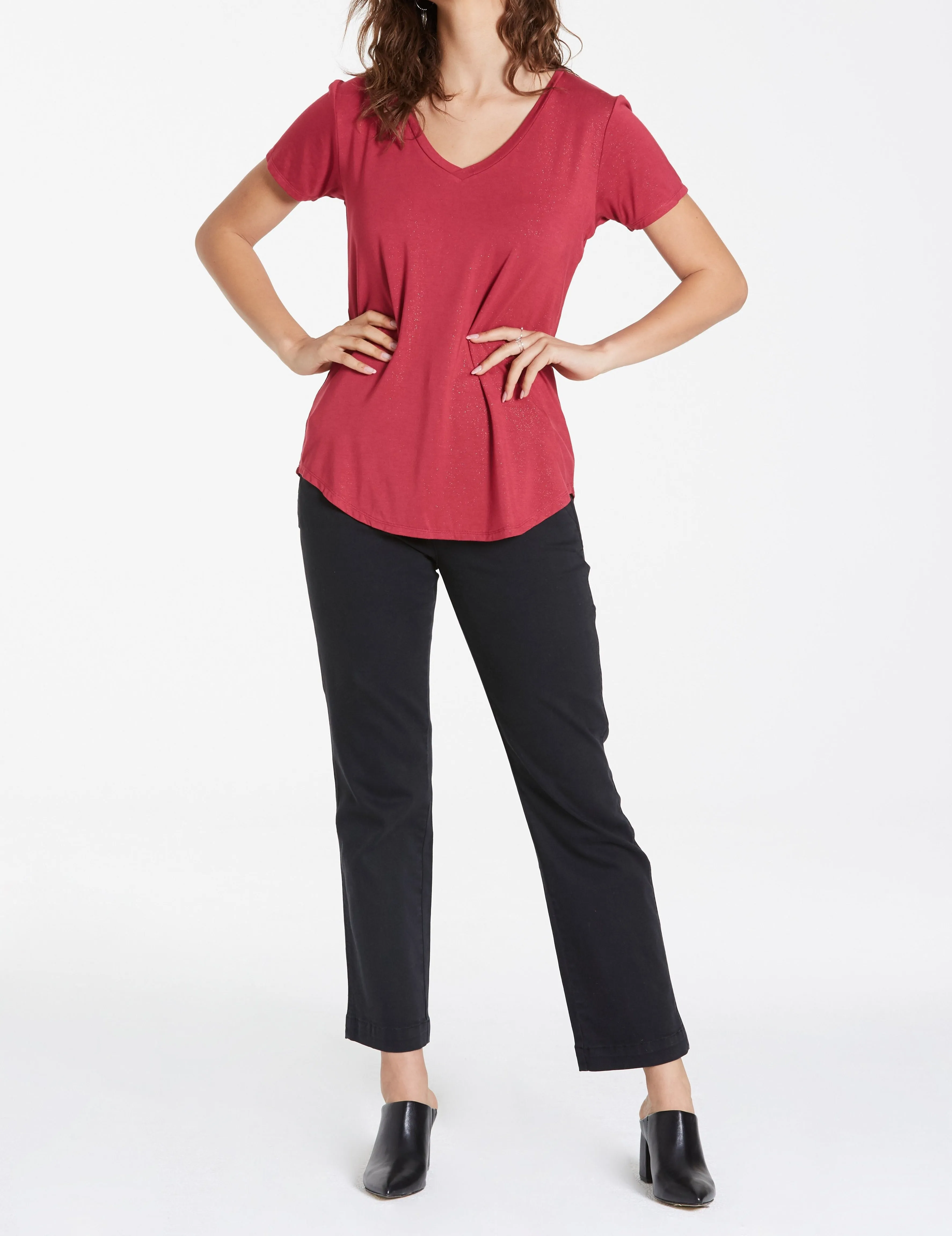 VALENTINA TOP BERRY PIE GILDED