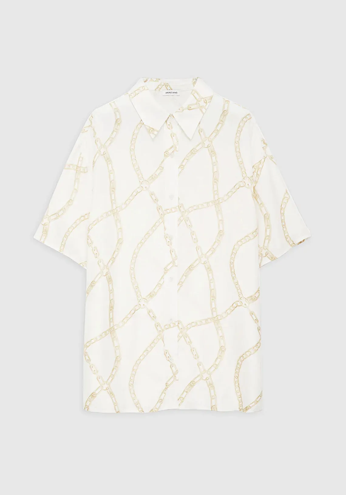VALO SHIRT CREAM AND TAN LINK PRINT