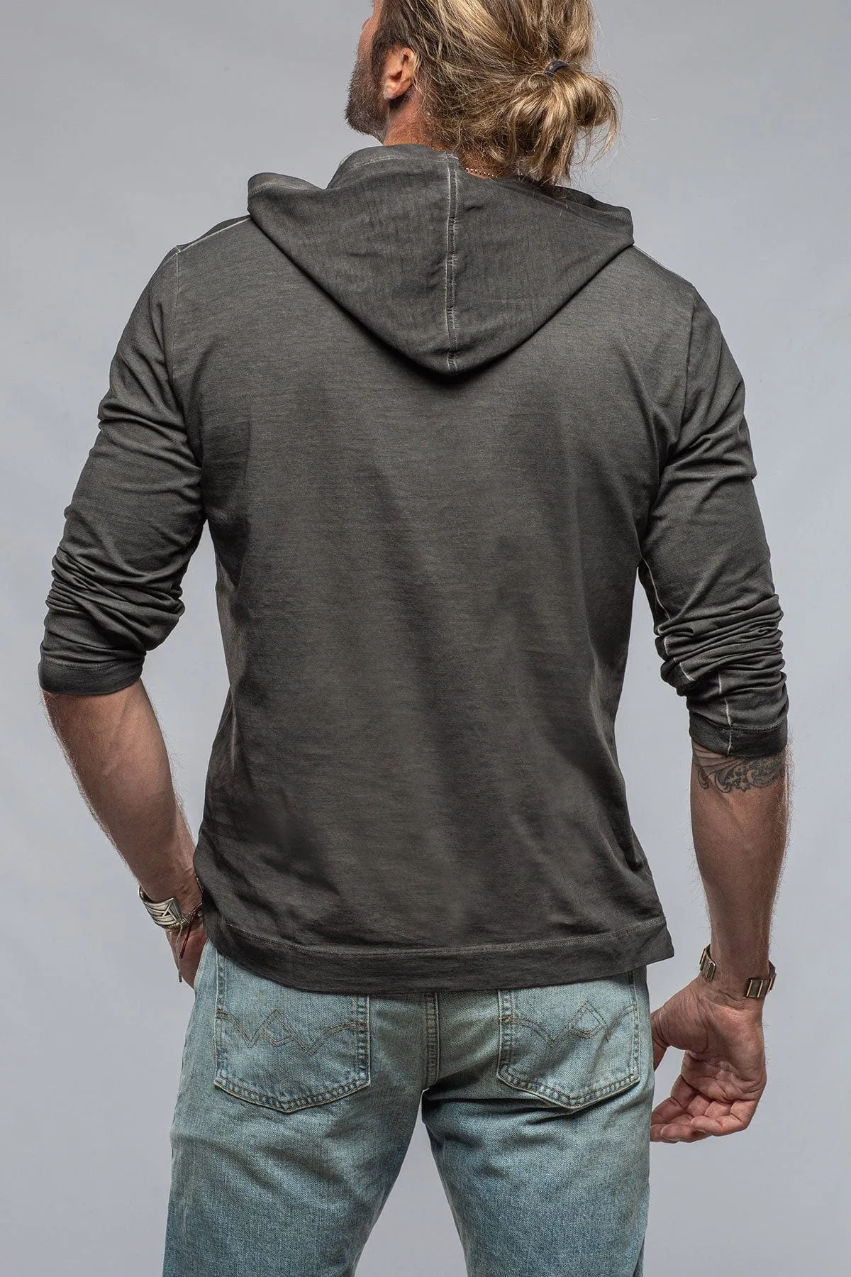 Ventura Hooded Tee in Charcoal