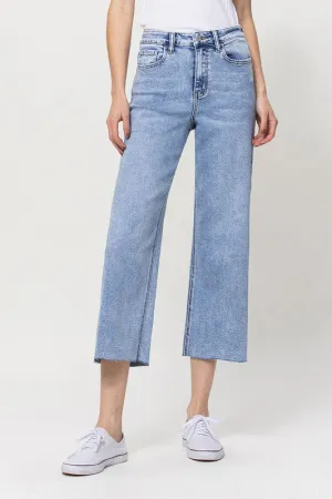 Vervet by Flying Monkey Super High Rise Crop Wide Leg Jeans