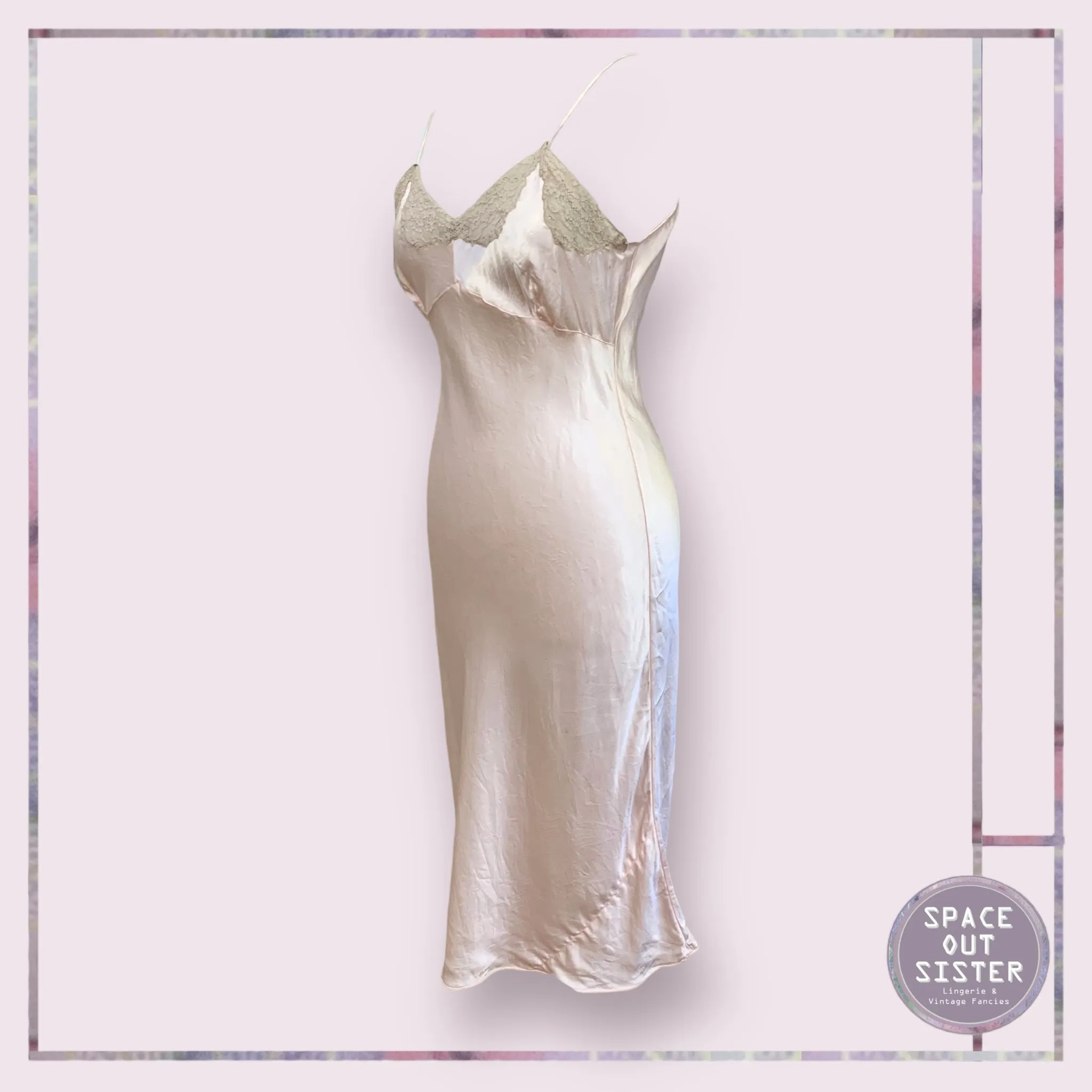 Vintage Champagne Ballet Pink Slip