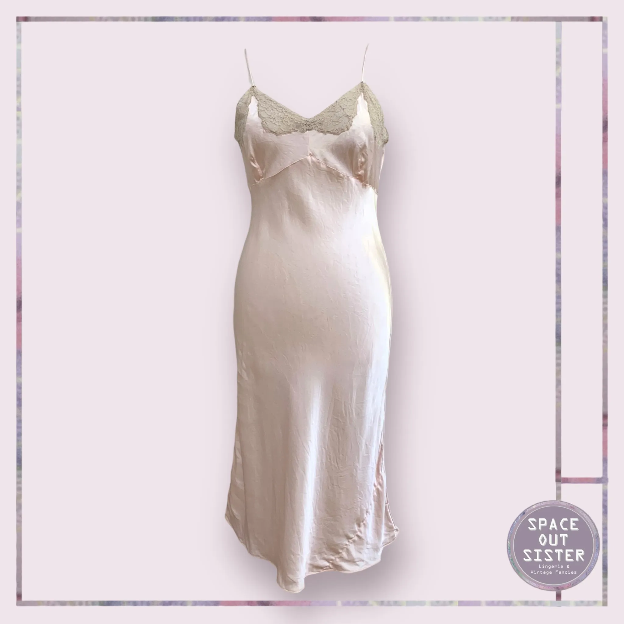 Vintage Champagne Ballet Pink Slip