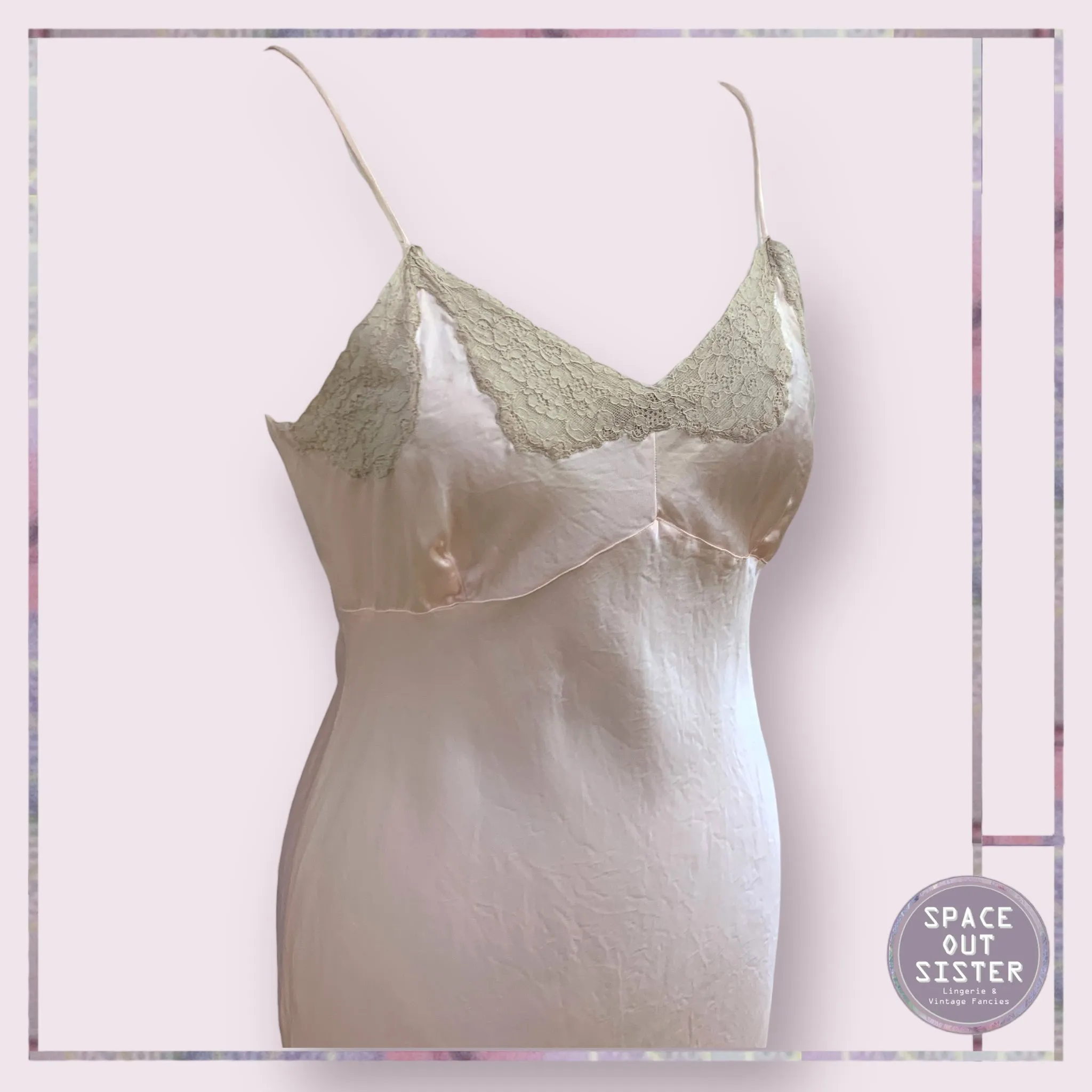 Vintage Champagne Ballet Pink Slip