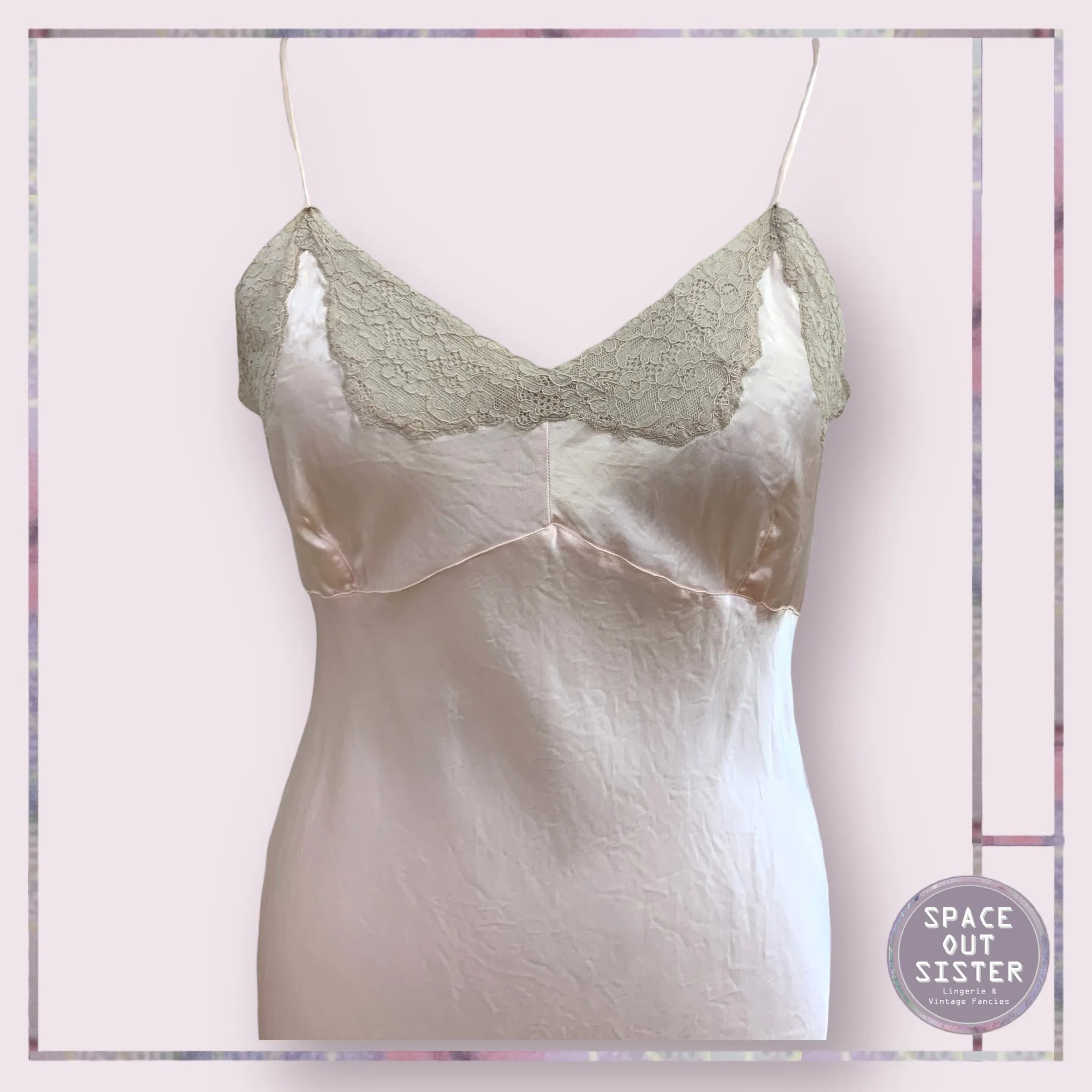 Vintage Champagne Ballet Pink Slip