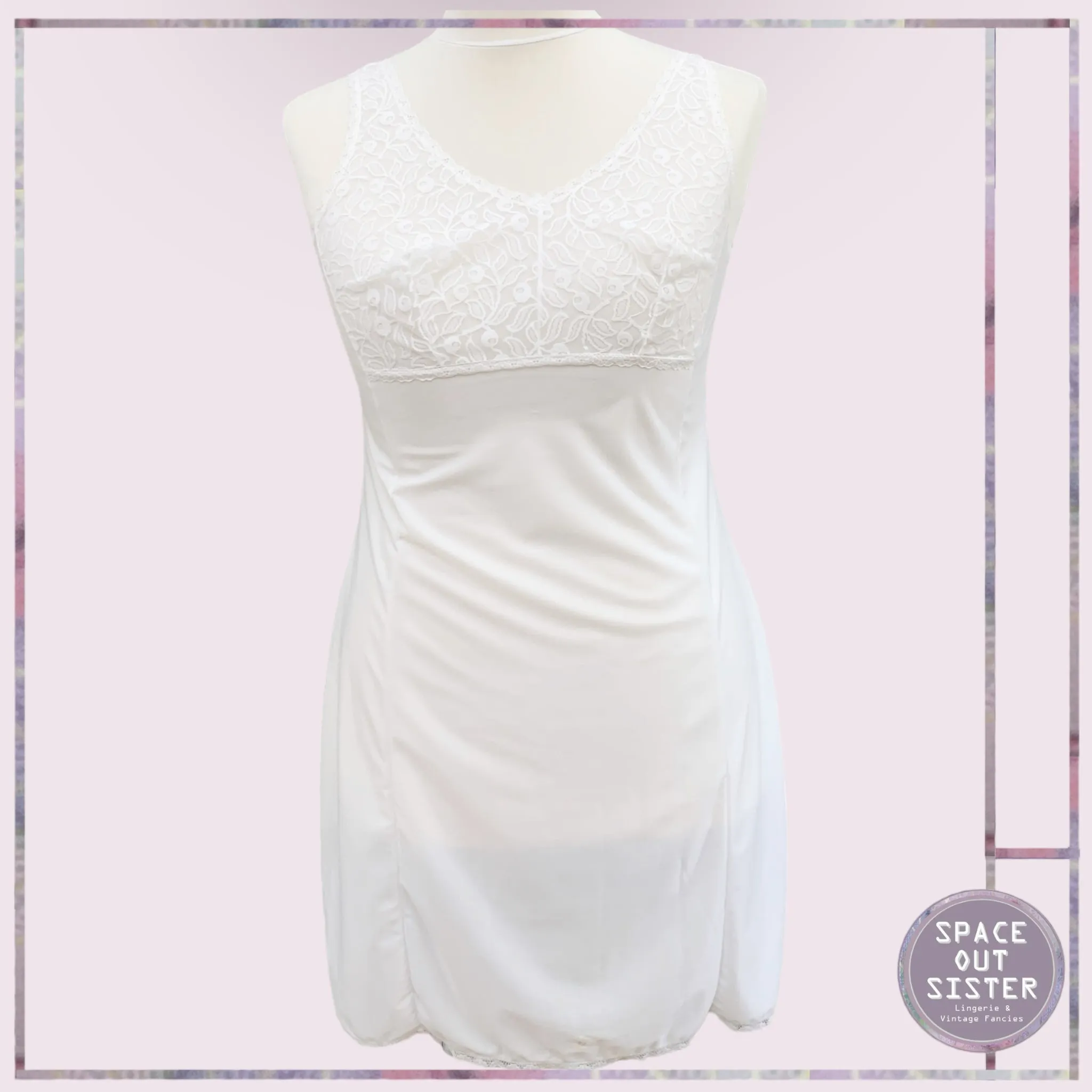 Vintage White Fruit Slip