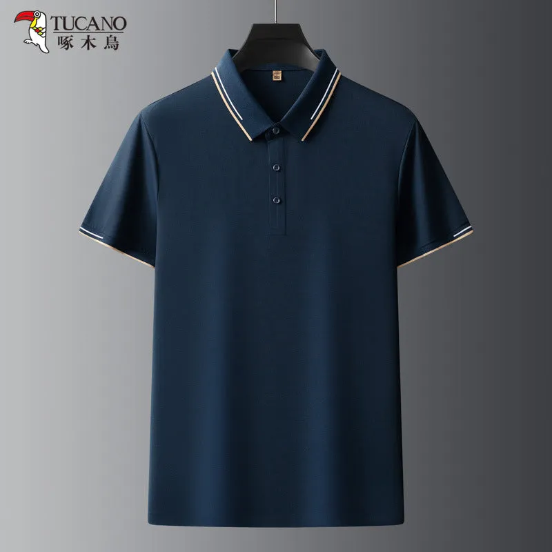 Waffle Fabric Polo Shirt