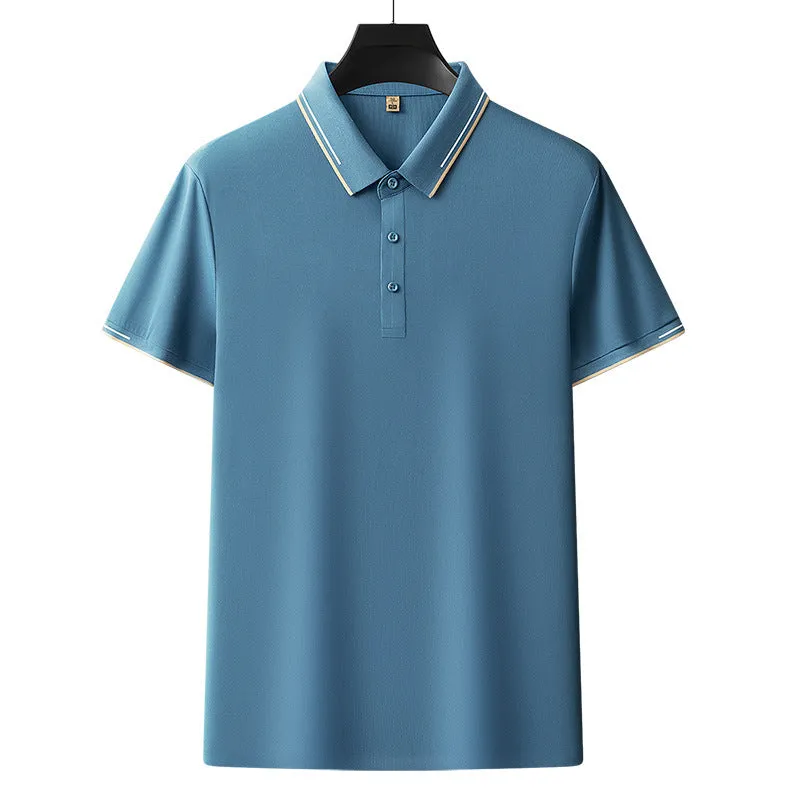 Waffle Fabric Polo Shirt