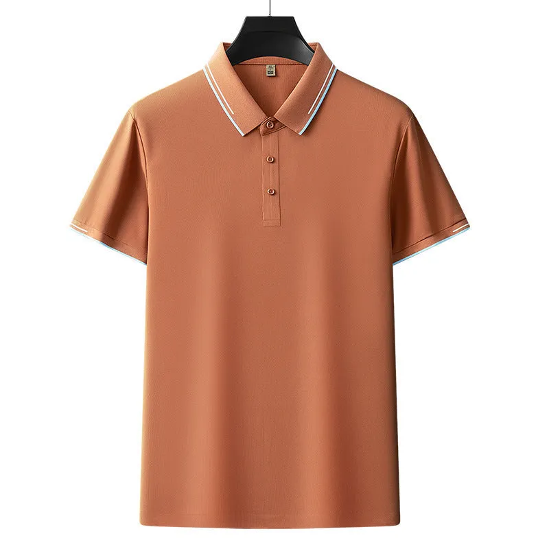 Waffle Fabric Polo Shirt