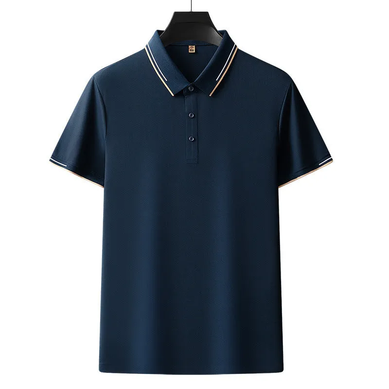 Waffle Fabric Polo Shirt