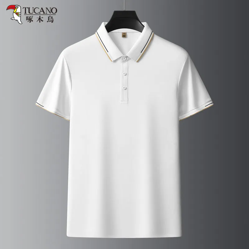 Waffle Fabric Polo Shirt