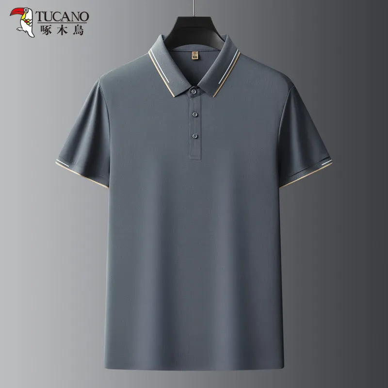 Waffle Fabric Polo Shirt