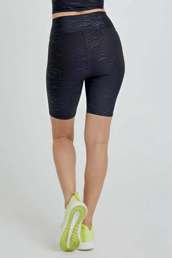 Wear It To Heart Kurt High Waist Short - Tiger Emboss