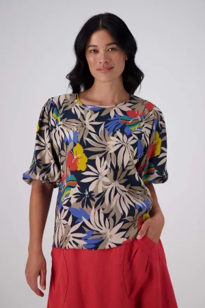 Wildflowers Blouse Black in Viscose